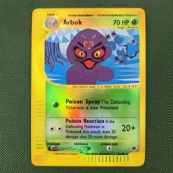 LP Reverse Holo Arbok 3/165 Foil Expedition Nintendo Pokemon Card - Image 1