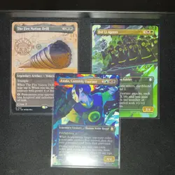 Magic: The Gathering TLA Boarderless Lot - 3 Cards, Azula, Dai Li, Drill - Image 1