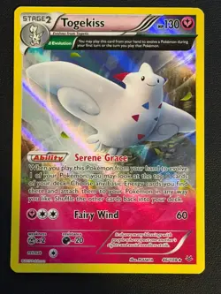 POKEMON CARD Togekiss Half Art Holo Roaring Skies 46/108 Near Mint Free P&P - Image 1