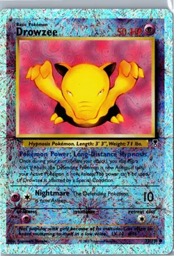 Pokemon Card - Drowzee 73/110 Reverse Holo Legendary Collection MP Vintage WOTC - Image 1