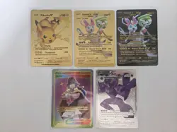 Pokemon Pikachu V Full Art Foil Card 043/185 (5). 5 Total Cards - Image 1