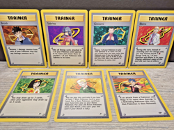 Pokemon Card TCG Gym Heroes Trainer Lot 7 Cards English - Gym Badge Lot - Image 1