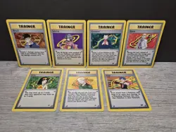 Pokemon Card TCG Gym Heroes Trainer Lot 7 Cards English - Gym Badge Lot - Image 2