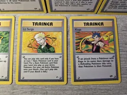Pokemon Card TCG Gym Heroes Trainer Lot 7 Cards English - Gym Badge Lot - Image 5