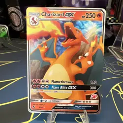 Pokemon TCG Charizard GX Holo Ultra Rare Card Hidden Fates 9/68 Battle Academy - Image 1