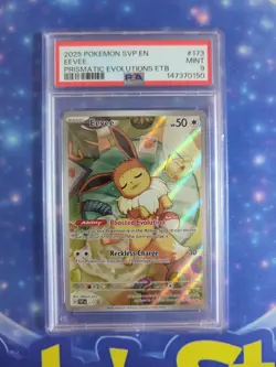 Eevee PSA 9 SVP 173 Prismatic Evolutions Promo Pokemon Card - Image 1