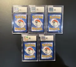 Pokemon TCG Slab Lot Of (5) CGC Graded Cards English Mew Gyarados Snorlax SIR - Image 2