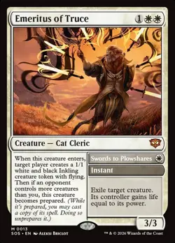 EMERITUS OF TRUCE Mythic Foil Secrets of Strixhaven NM MTG - Image 1