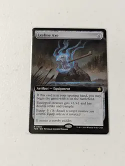 MTG Leyline Axe - Extended Art - Foundations NM - Image 1