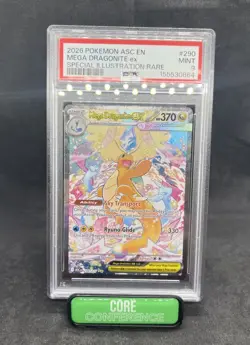 Mega Dragonite Ex Pokemon Illustration Rare 290/217 PSA 9 Ascended Heroes - Image 1