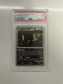Pokemon TCG PSA 5 Umbreon Prime #86/90 Undaunted Holo New Cert - Image 1