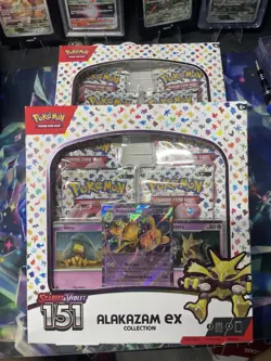 2 Pokemon Scarlet & Violet 151 Alakazam EX Collection Box - Image 1