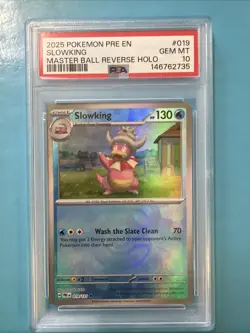 2025 Pokemon Prismatic #019 Slowking Poke Ball Reverse Holo PSA 10 GEM MINT - Image 1