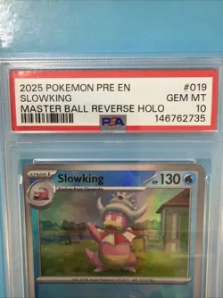 2025 Pokemon Prismatic #019 Slowking Poke Ball Reverse Holo PSA 10 GEM MINT - Image 2