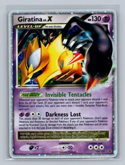 Giratina LV.X 124/127 Holo LV.X Rare Platinum Pokemon LP - Image 1