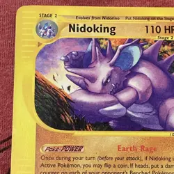Pokemon Nidoking 24/147 Aquapolis Non-Holo Rare, Vintage E Reader - Image 4