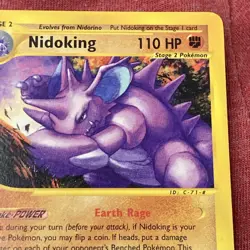 Pokemon Nidoking 24/147 Aquapolis Non-Holo Rare, Vintage E Reader - Image 5