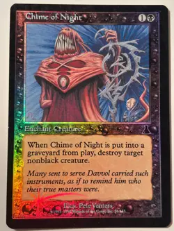 CHIME OF NIGHT common FOIL 1999 Urza's Destiny MTG - Image 1