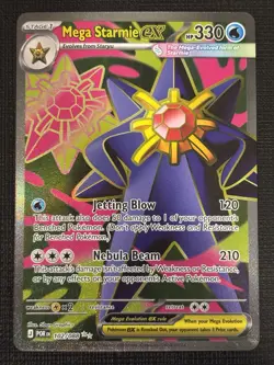 2026 POKEMON PERFECT ORDER MEGA STARMIE EX 102/088 ULTRA RARE - Image 1
