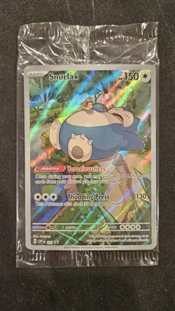 Pokemon TCG Snorlax SVP 051 Black Star Promo Holo Rare Sealed Pack NM - Image 1