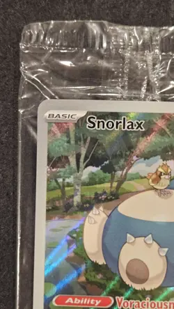 Pokemon TCG Snorlax SVP 051 Black Star Promo Holo Rare Sealed Pack NM - Image 3