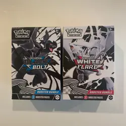 Pokemon TCG Scarlet & Violet Black Bolt & White Flare Booster bundles set Sealed - Image 1