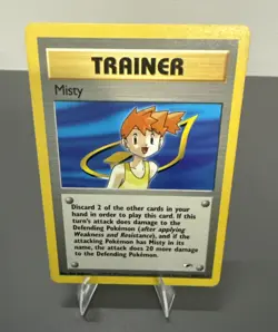 Misty Trainer 102/132 Gym Heroes WOTC Pokemon TCG Non Holo Rare 1999 LP/Exclnt - Image 1