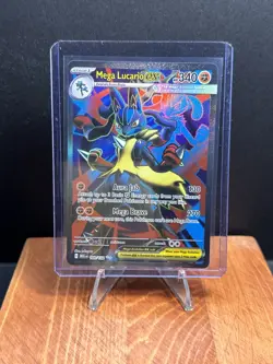 Pokemon Mega Lucario EX Ultra Rare Full Art Holo 160/132 - Image 1