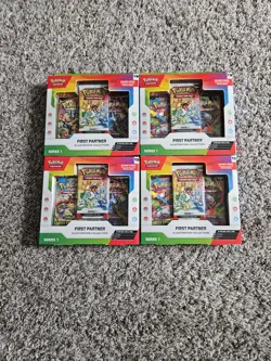 Pokemon TCG: First Partner Illustration Collection: Series 1, Lot Of 4 - Sealed - Image 1