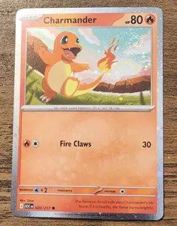 Charmander 020/217 NM Swirl Cosmos Holo Promo 2026 Pokemon Mega Ascended Heroes - Image 1