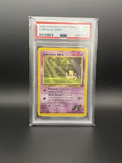 PSA 5 2000 Pokemon Gym Challenge 94/132 Sabrina's Abra - Image 1