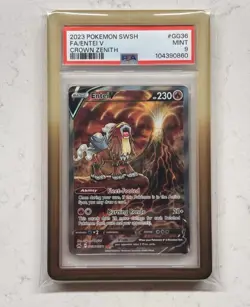 2023 Pokemon SWSH FA/Entei V Crown Zenith #GG36 PSA 9 Graded - Image 1