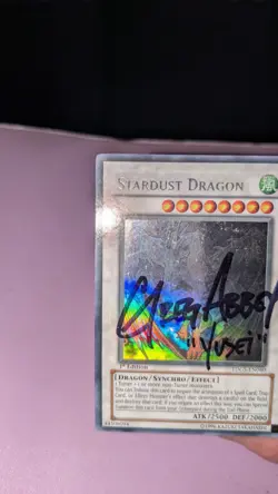 Stardust Dragon - TDGS-EN040 - Ghost Rare - 1st Edition -LP Autographed - Image 5