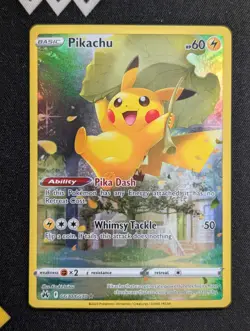 Pikachu GG30/GG70 Crown Zenith: Galarian Gallery Pokemon NM Holo - Image 1