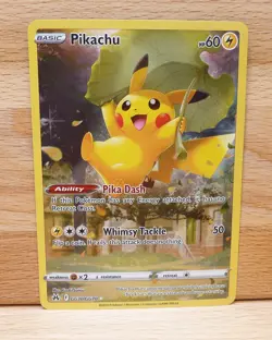 2023 Pokemon SWSH Crown Zenith Galarian Gallery Pikachu #GG30/GG70 NM - Image 1