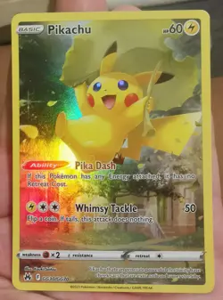 Pikachu gg30/gg70 Crown Zenith Galarian Gallery Holo Pokemon Card M/NM - Image 1