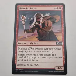 MTG: Bone Pit Brute 132/274 - M21 Core Set 2021 Red Common - Image 1