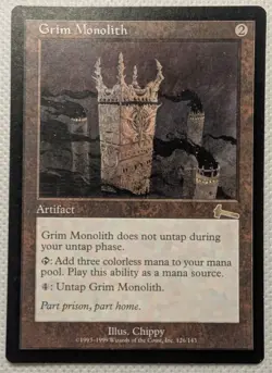 Grim Monolith LP Urza's Legacy MtG Magic The Gathering - Image 3