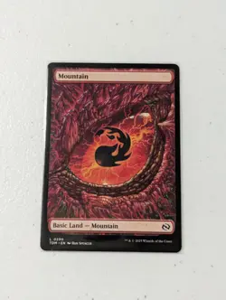 MTG Mountain (0290) - Full Art - Tarkir: Dragonstorm - Special Land - Image 1