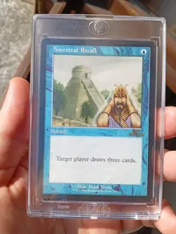 Magic The Gathering ANCESTRAL RECALL 30th ANNIVERSARY Edition MTG Retro Frame P9 - Image 1