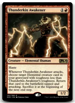 MTG Thunderkin Awakener R Core Set 2020 162 LP - Image 1
