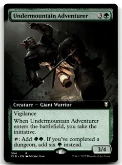 MTG Undermountain Adventurer (Extended Art) R Commander Legends: Battle for Bald - Image 1