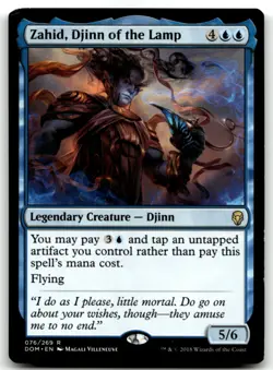 MTG Zahid, Djinn of the Lamp R Dominaria 76 MP - Image 1