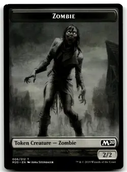 MTG Zombie Token T Core Set 2020 6 LP - Image 1