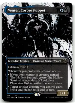 MTG Venser, Corpse Puppet (Showcase) R Phyrexia: All Will Be One 324 LP - Image 1