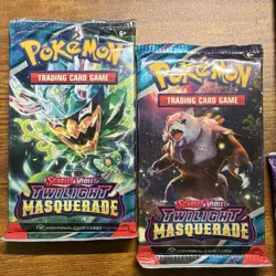 Pokemon Scarlet & Violet Twilight Masquerade Booster Packs 2 Packs English - Image 1