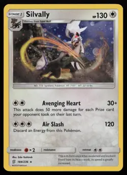Silvally - 184/236 (Cosmos Holo) 184/236 Holo Blister Exclusives Pokemon NM - Image 1
