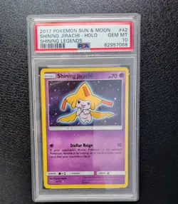 PSA 10 Shining Jirachi 42/73 - Pokemon TCG Shining Legends Sun & Moon - Image 1