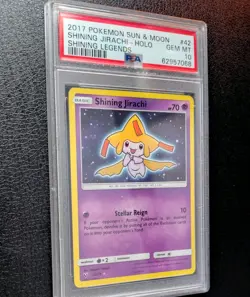 PSA 10 Shining Jirachi 42/73 - Pokemon TCG Shining Legends Sun & Moon - Image 2