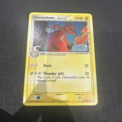 Pokemon TCG: Charmeleon 30/100 Delta Species EX Crystal Guardians - crease - Image 1